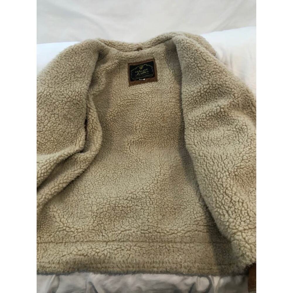 Vintage Levi Leather Coat Size 38 - Picture 5 of 6